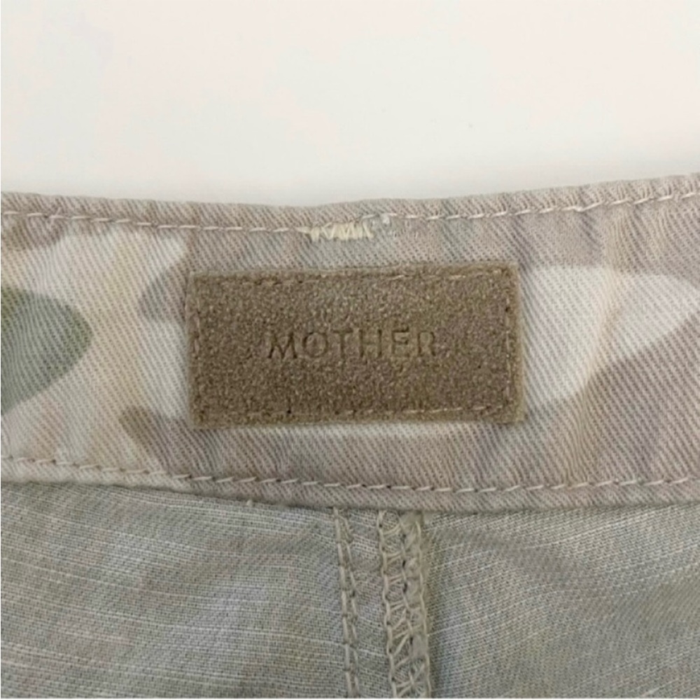 MOTHER The Shaker Chop Crop Fray Pants Camouflage Camo Desert Print - Picture 6 of 9